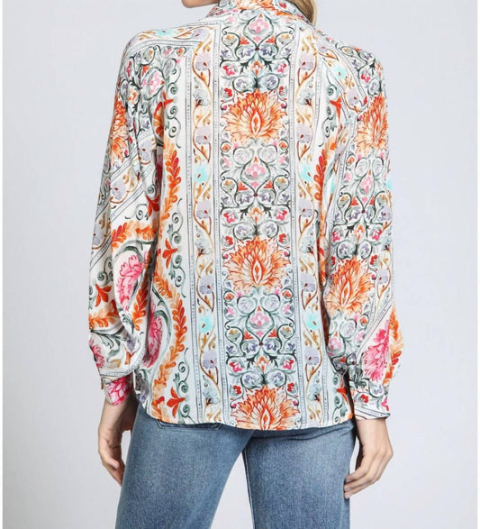 Apny - Half-placket Pullover Blouse