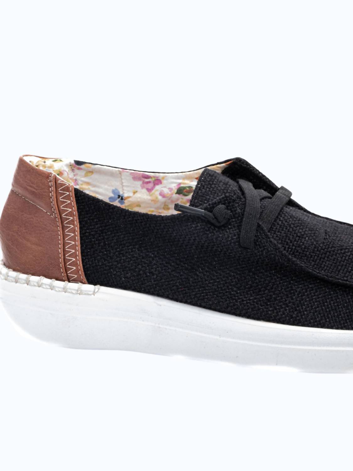 Corkys Footwear Women's Kayak 2 Sneaker in black - women's sneaker - detail view