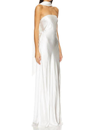 Misha - Lilia Sash Neck Maxi Dress