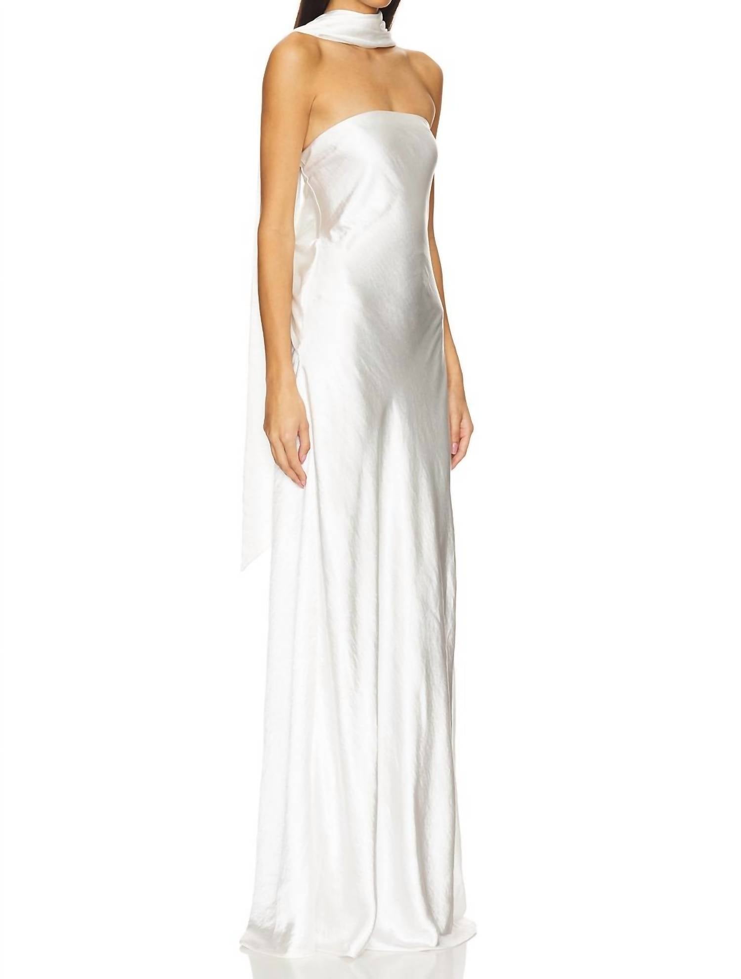 Misha - Lilia Sash Neck Maxi Dress