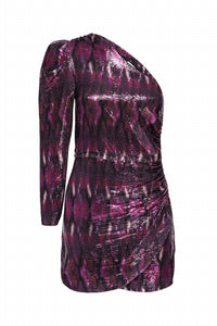 Misa Los Angeles Nova Dress in brown ikat sequin - women's dress - view 6