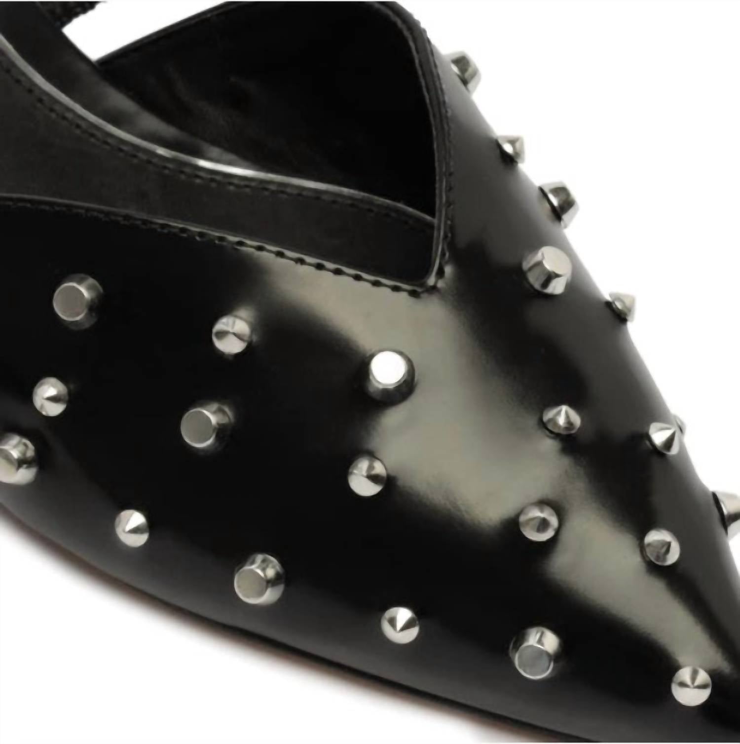 Schutz - Women's Gayle Studded Mule Flat