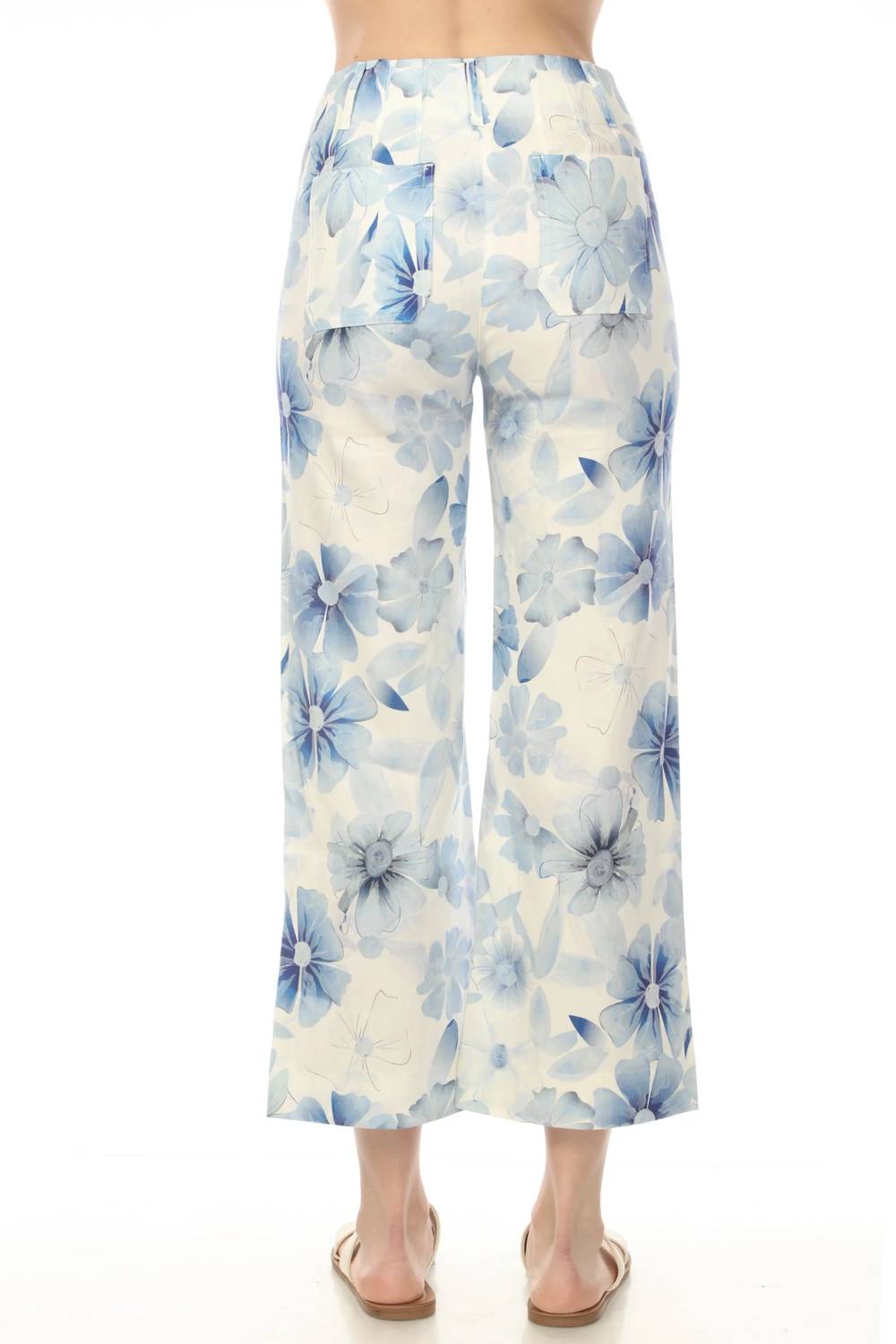 Charlie B - Floral Linen Pants