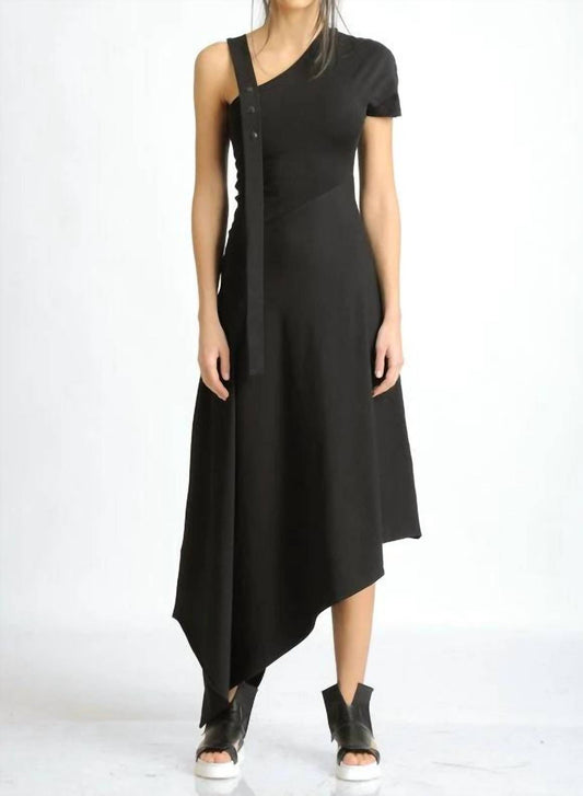 Metamorfosi - One Shoulder Asymmetric Midi Dress