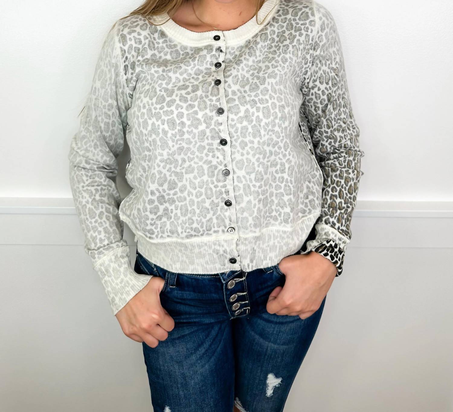 White Birch - Tear Up The Town Knit Long Sleeve Sweater