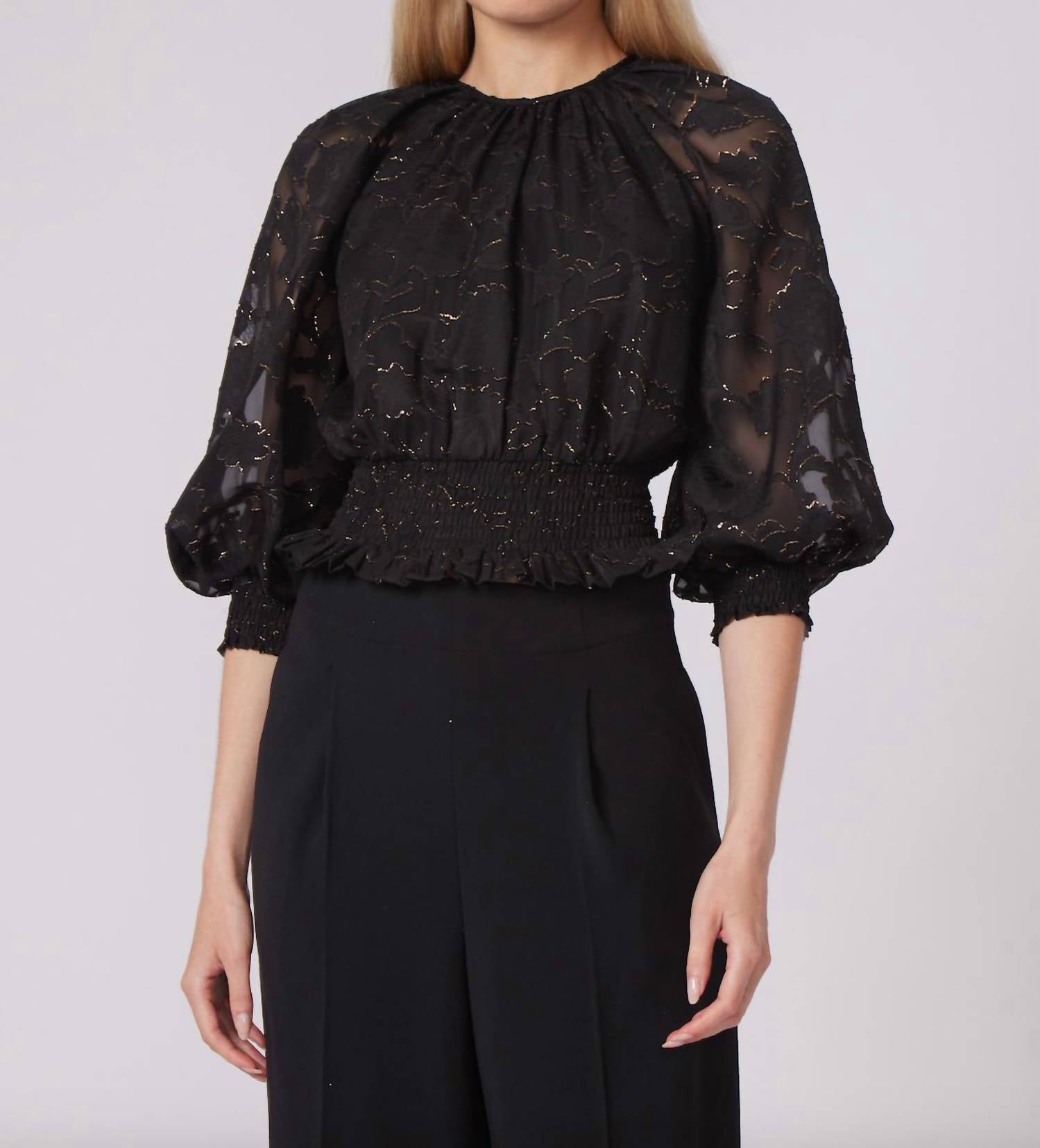 Gilner Farrar - Stacy Sheered Waist Blouse