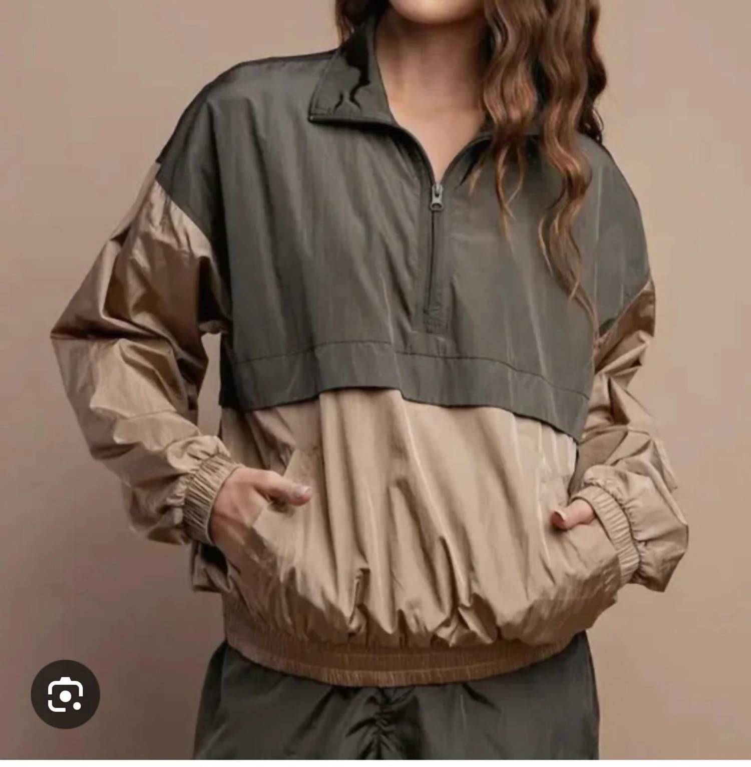 Rae Mode - Piper Half Zip Parachute Pullover Jacket