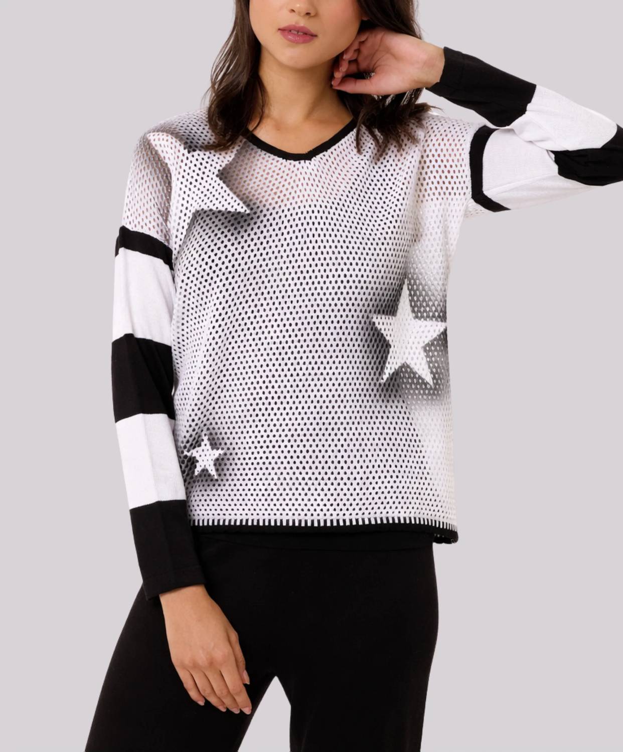 Angel Apparel - Star Crochet Knit Top
