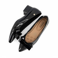 Andrea - Women's Low Heel Bow Block Pumps