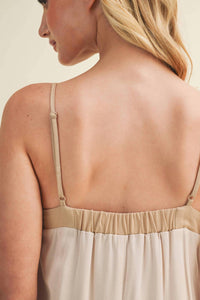 Mustard Seed Color Blocked Maxi Dress in taupe multi - women's dress - view 5