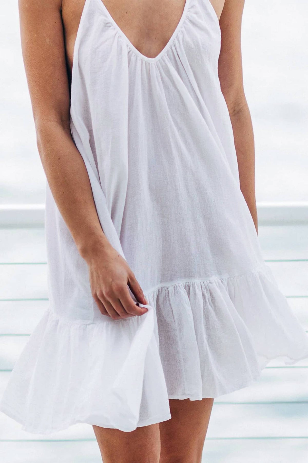 9Seed - St. Tropez Ruffle Mini Dress