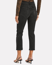 Agolde - RILEY HIGH-RISE STRAIGHT CROPPED JEANS