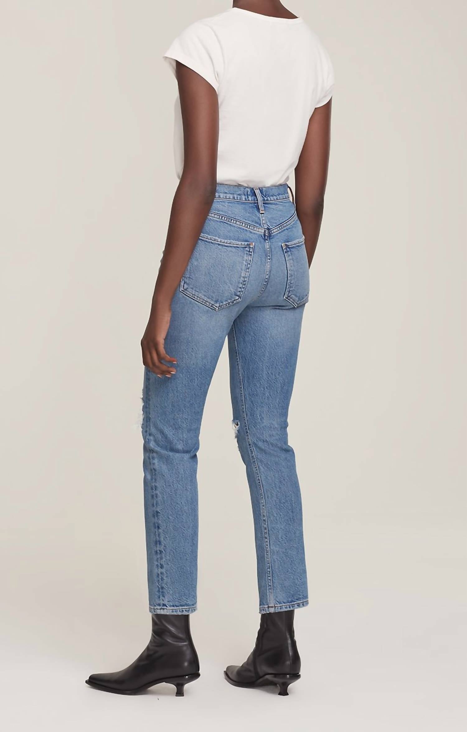 Agolde - RILEY HIGH RISE STRAIGHT CROP