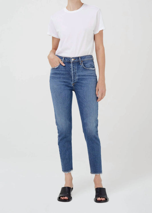 RILEY HIGH RISE STRAIGHT CROP JEAN