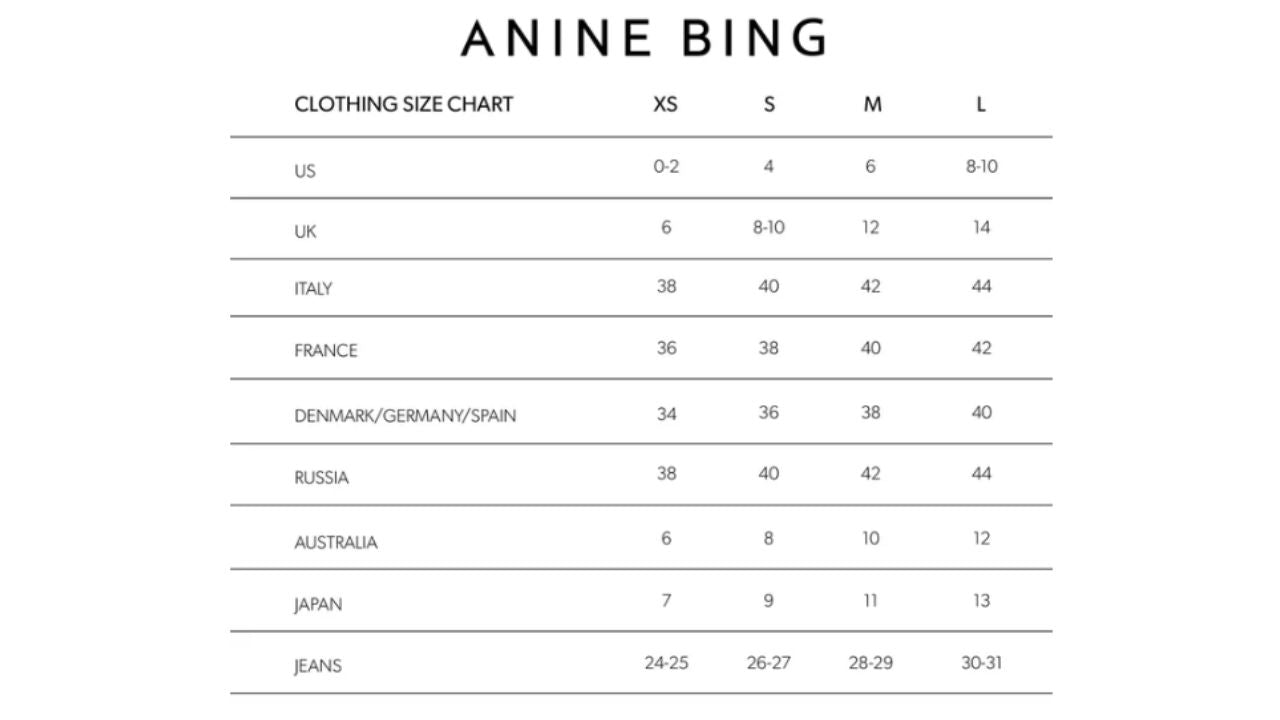 Anine Bing - Sylvie Long Sleeve Tee