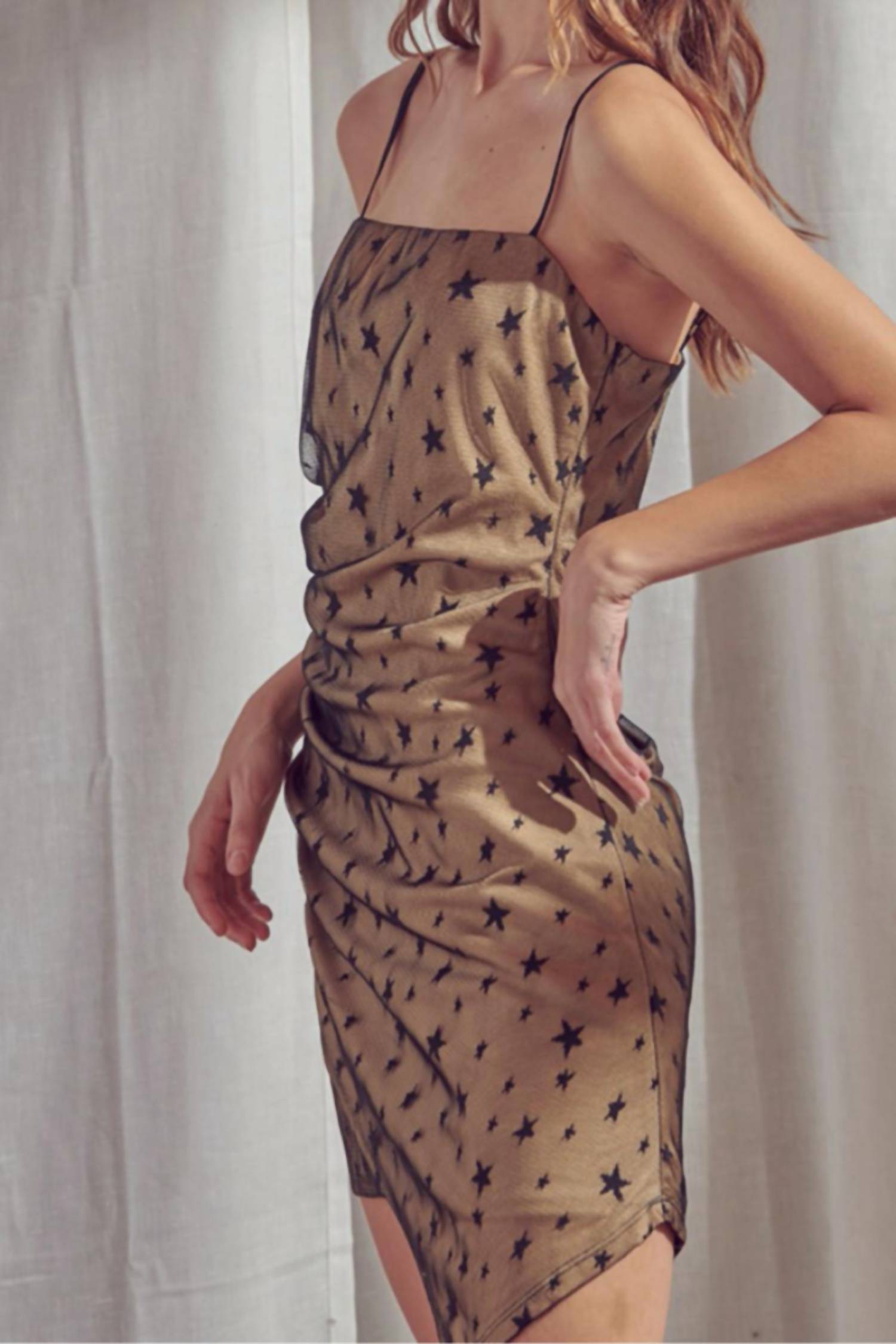 STAR PRINT MINI DRESS