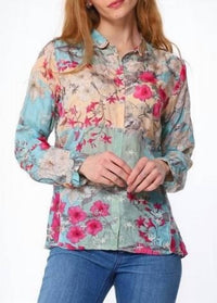 Johnny Was - PERMINT APHRODITE SILK SHIRT