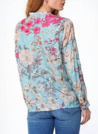 Johnny Was - PERMINT APHRODITE SILK SHIRT