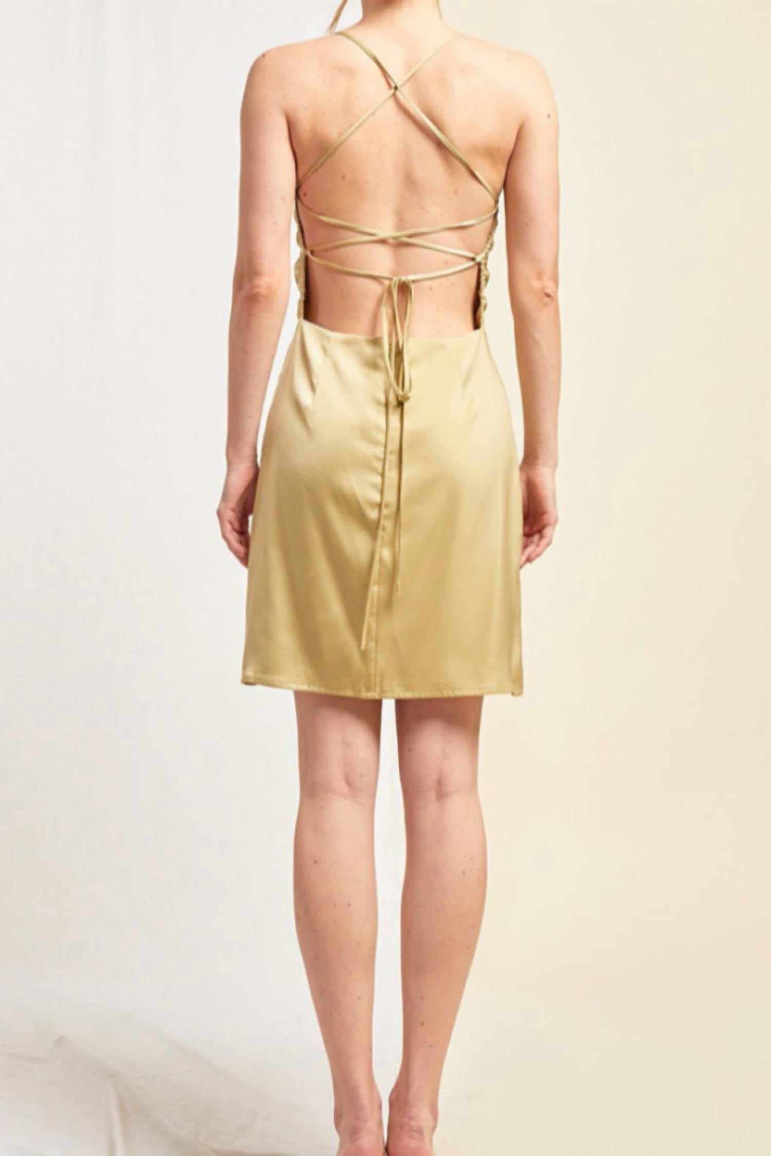 STRAPPY MINI DRESS