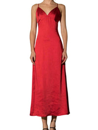 SATIN MAXI DRESS