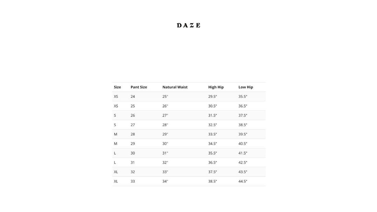 Daze - Valley Girl High Rise Patch Pocket Denim Short