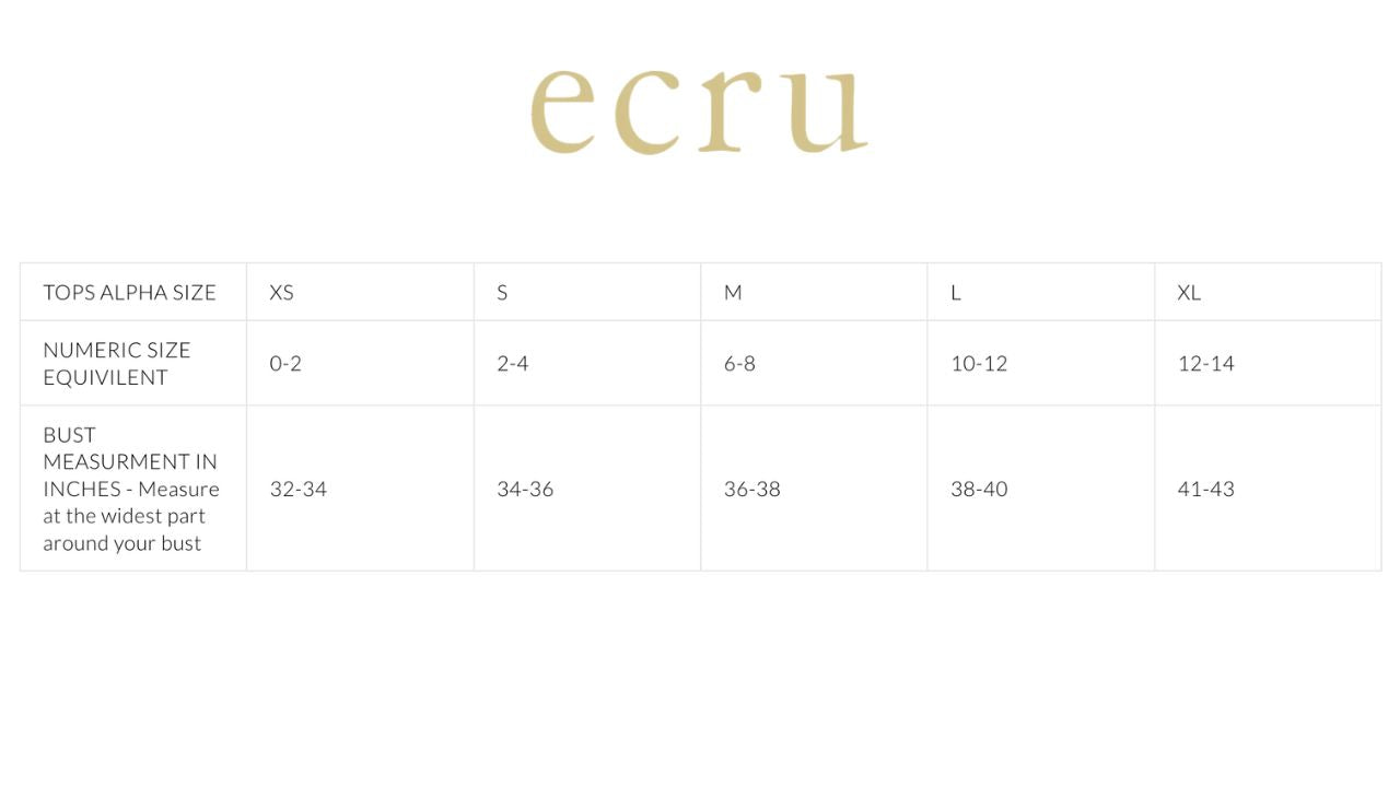 Ecru - zandya top