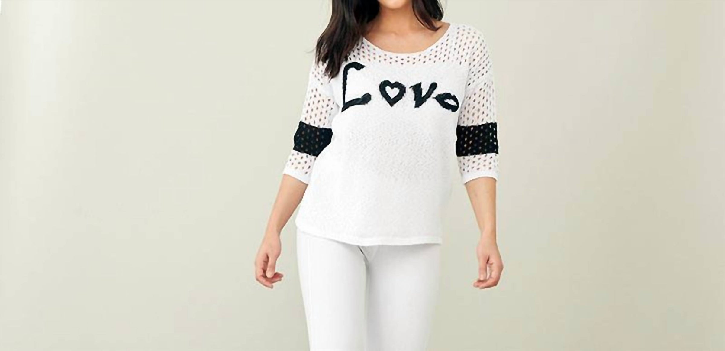 French Kyss - Crochet Love Crew Sweater