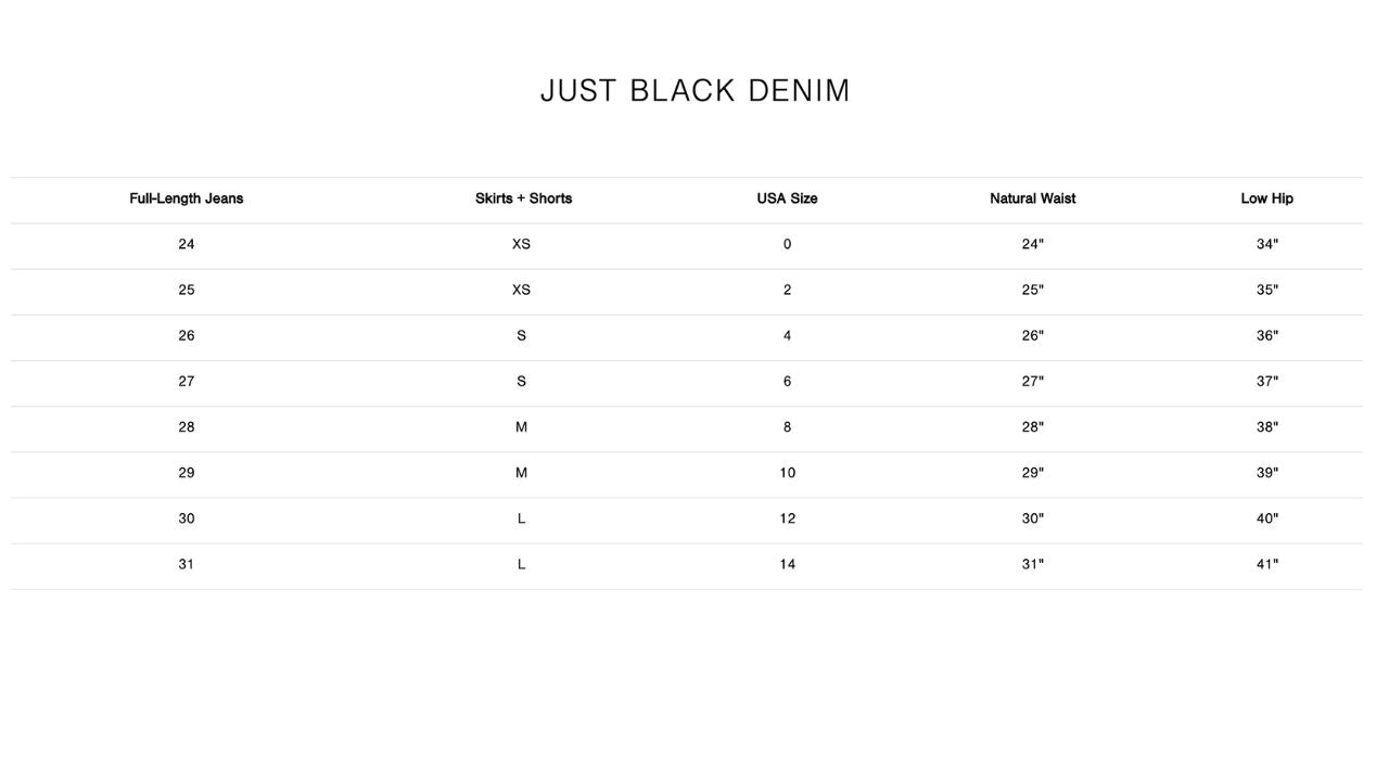 Just Black Denim - Utility Wide Leg Jeans