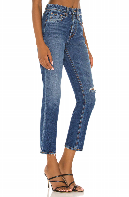 Grlfrnd - KAROLINA HIGH RISE STRAIGHT CROP