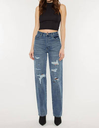 STEPHANIE ULTRA HIGH RISE 90'S BOYFRIEND JEANS