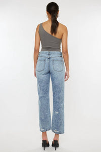 TREVIE ULTRA HIGH RISE STRAIGHT LEG JEANS