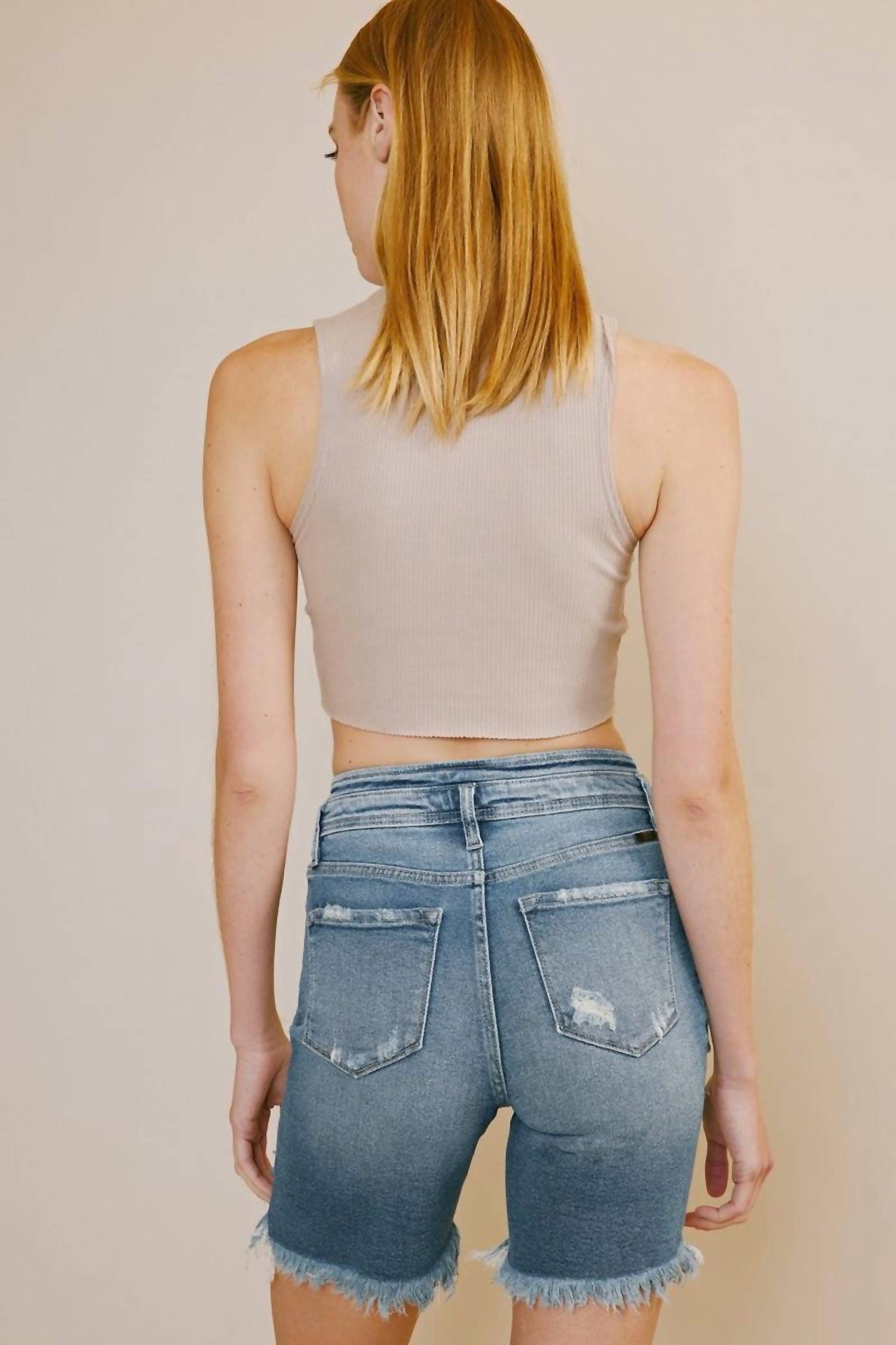 HIGH RISE BERMUDA SHORTS