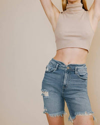 HIGH RISE BERMUDA SHORTS