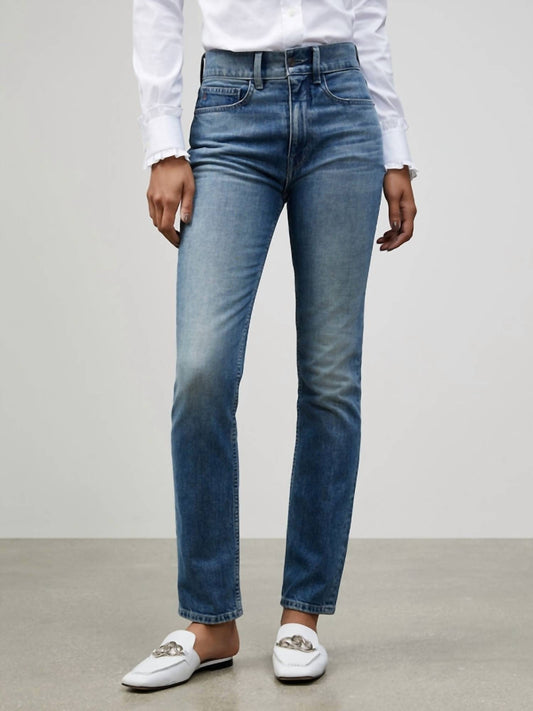 Lafayette 148 - HIGH RISE STRAIGHT ANKLE REEVE ITAL. HERITAGE JEAN