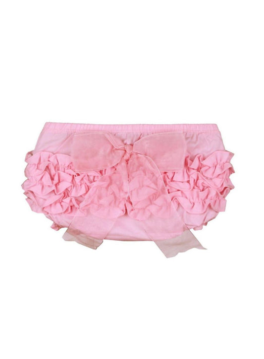 Rufflebutts - DIAPER COVER WITH ORGANZA BOW