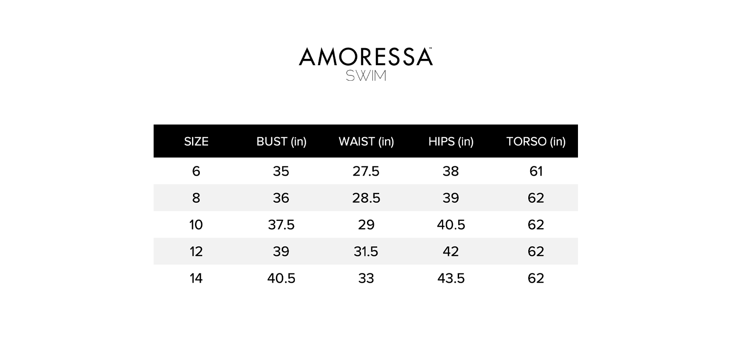 Amoressa - Funny Girl Back Track High Neck One Piece Swimsuit