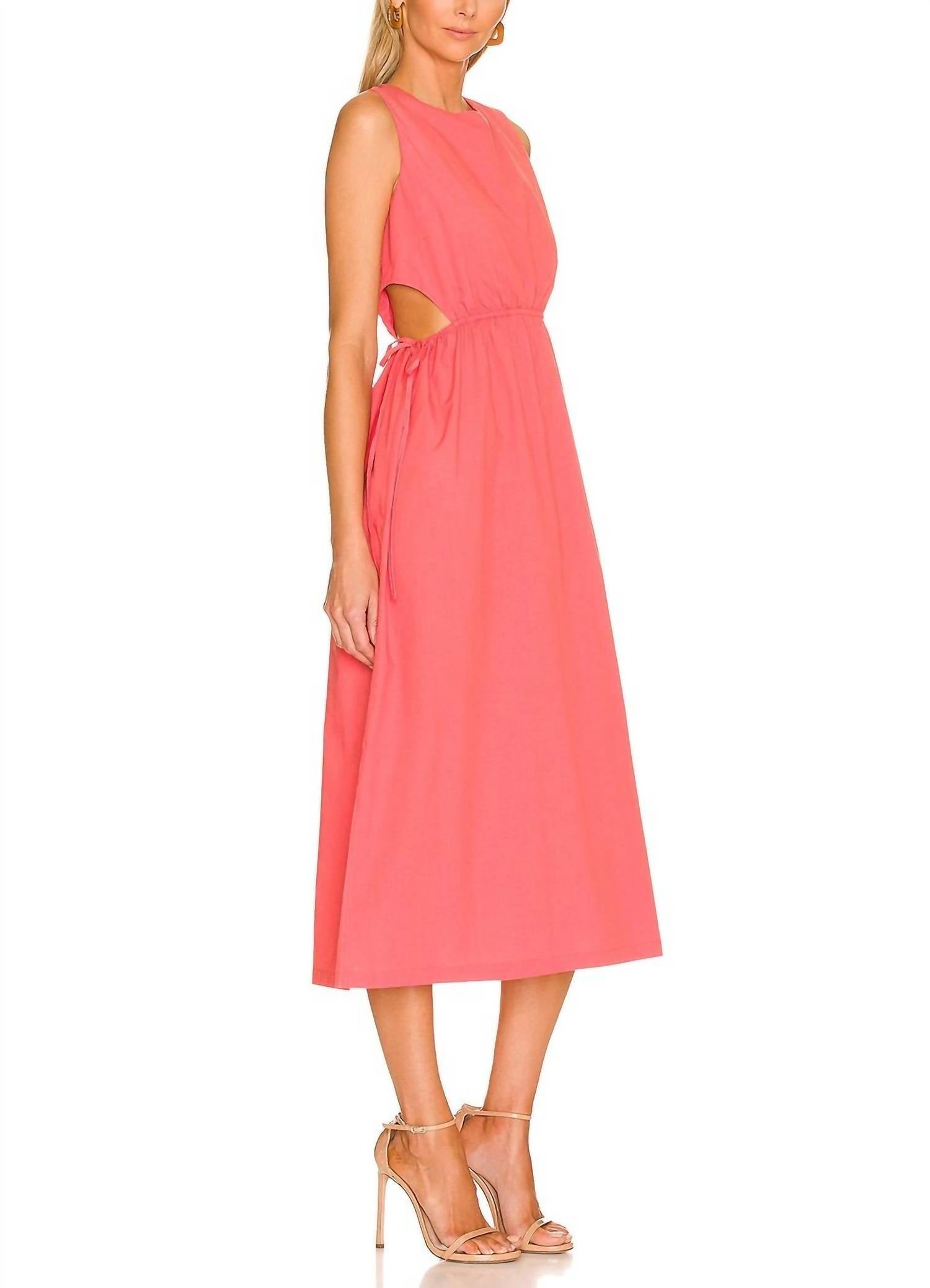Rails YVETTE DRESS in spiced coral - women's dress - detail view