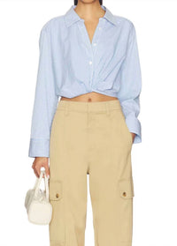 A.L.C. - Leo Cropped Shirt