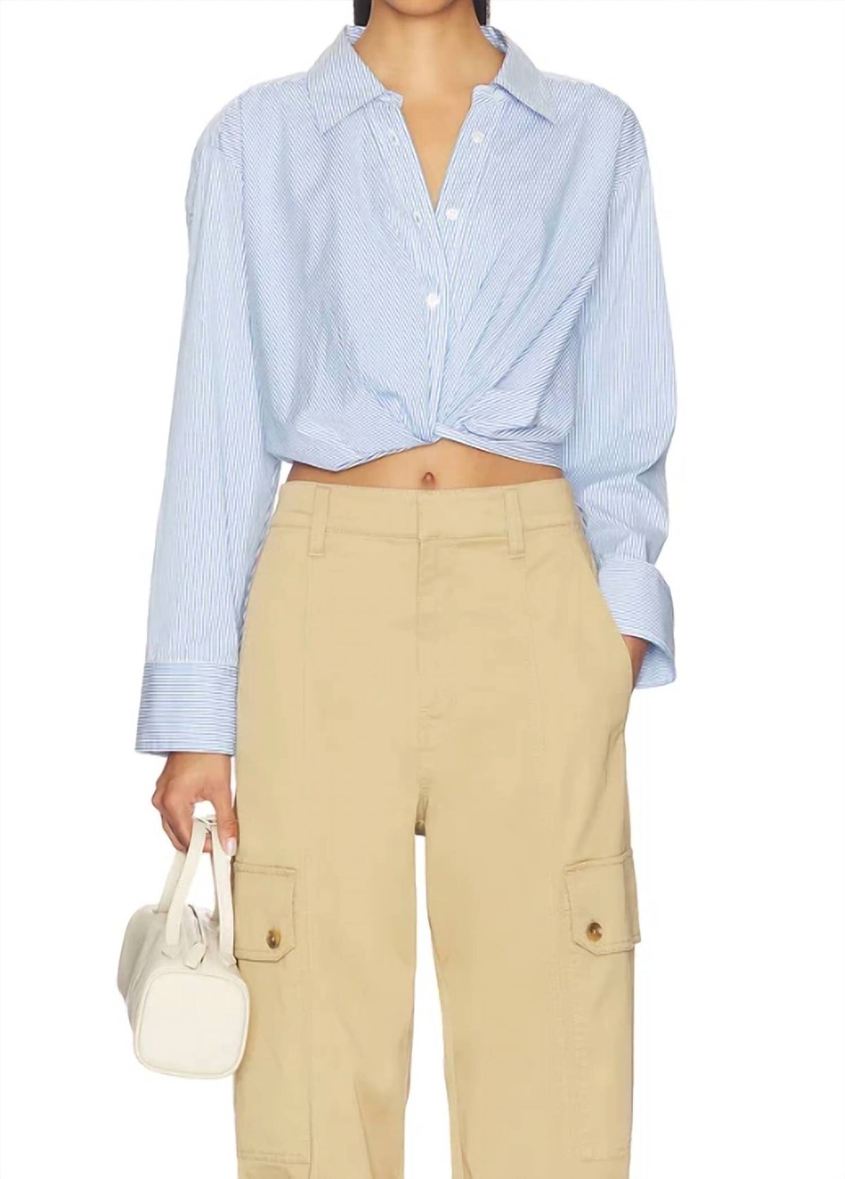 A.L.C. - Leo Cropped Shirt