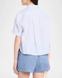 A.L.C. - Mel Short Sleeve Button Front Top