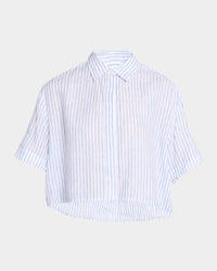 A.L.C. - Mel Short Sleeve Button Front Top