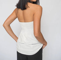 A.Ren - Linen Strapless Top