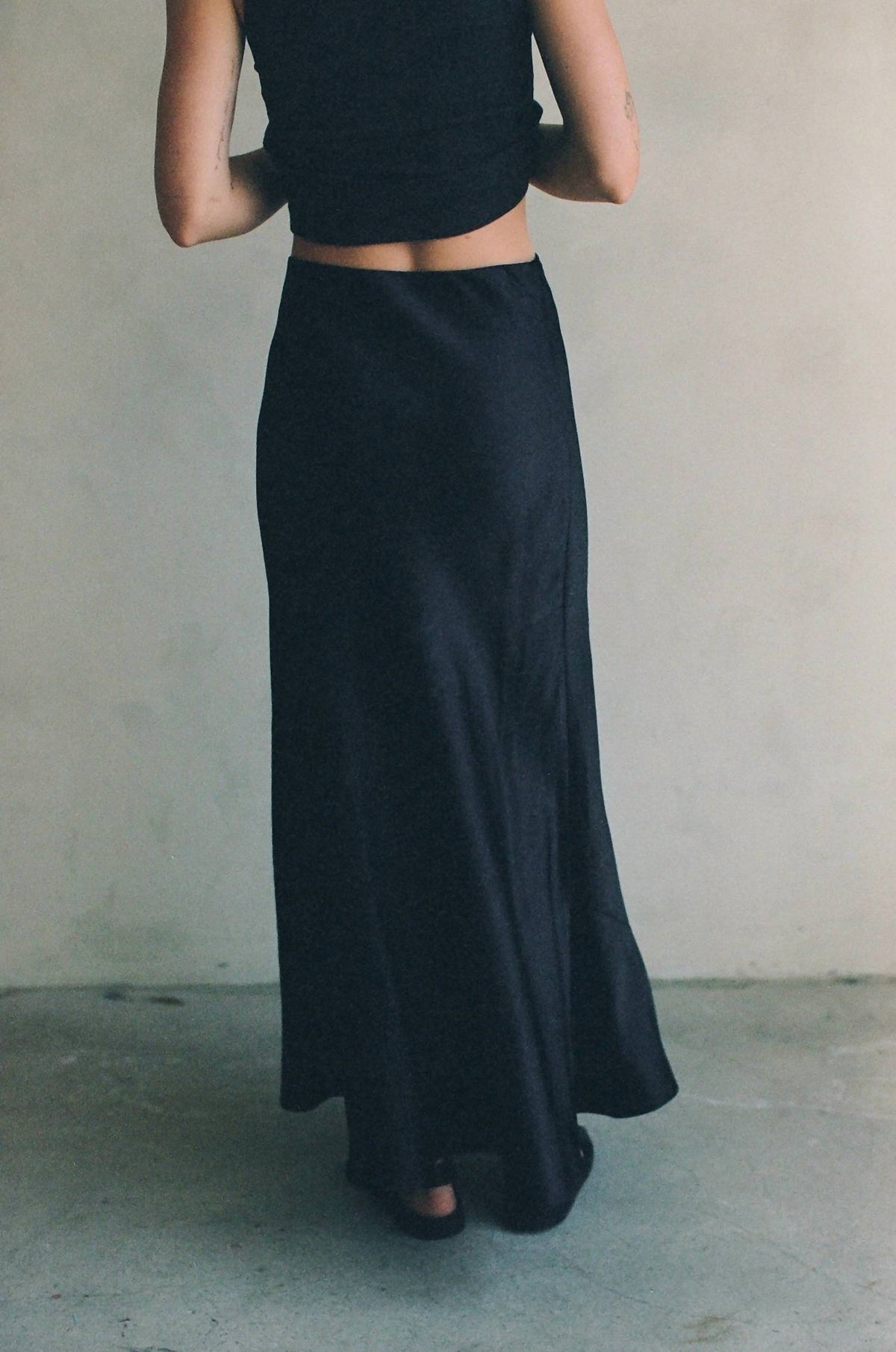 A.Ren - Satin Maxi Skirt