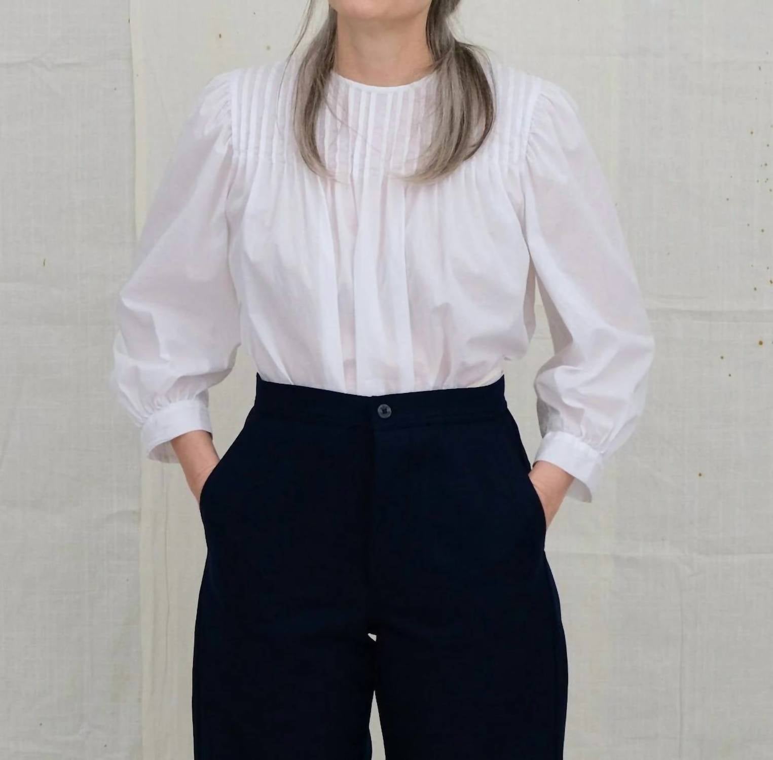 Uqnatu - Pintuck Shirtwaist Blouse