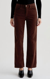 Ag Jeans - Brinley Corduroy Mid Rise Straight Jeans