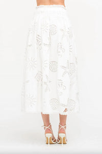 Sofie The Label - Abbott Embroidered Midi Skirt