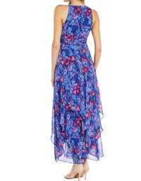 R&M Richards - Long Floral Printed Chiffon Daytime Dress