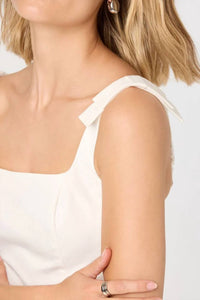 Astr - Alexcia Bow-strap Cropped Corset Top
