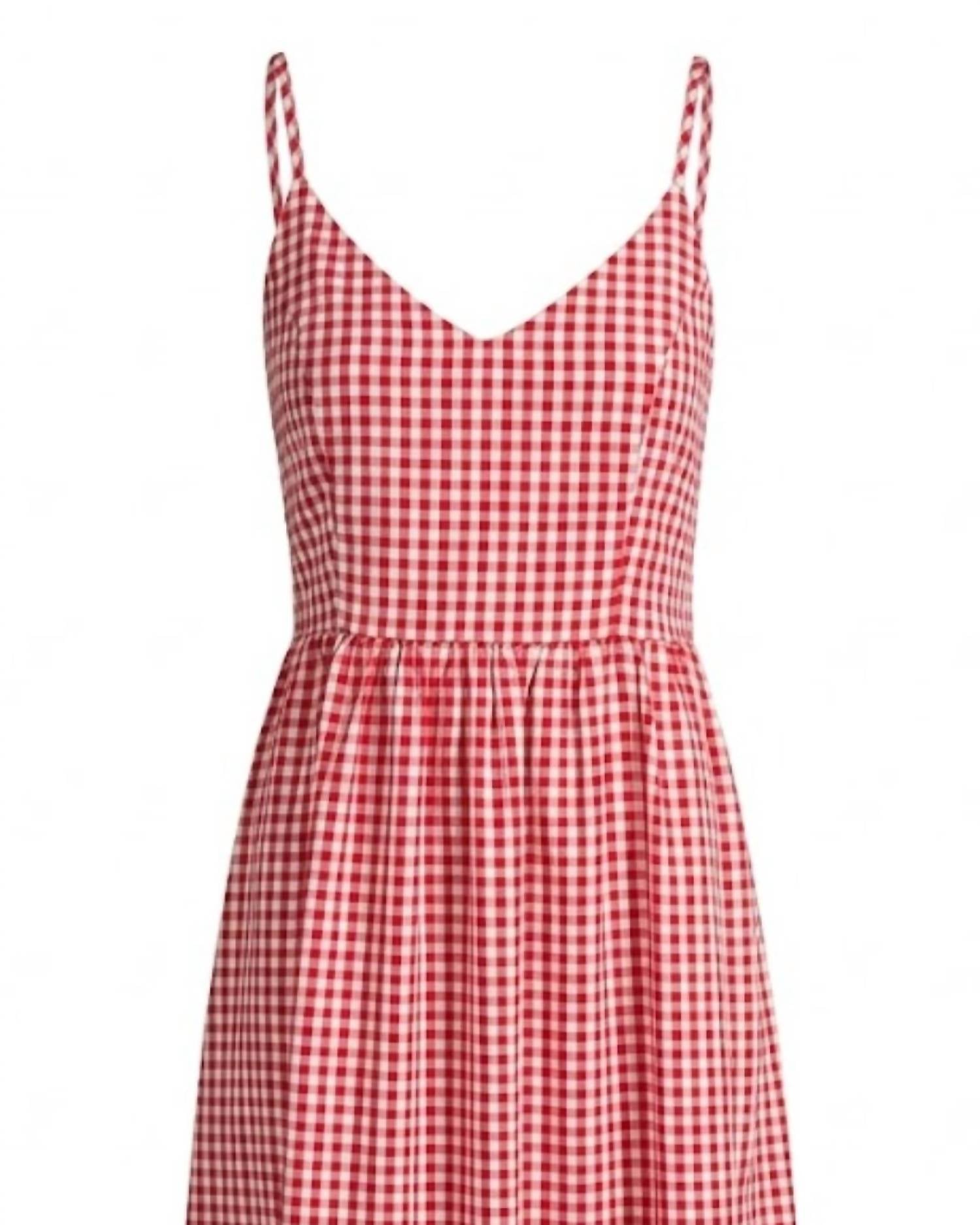 Jodifl Only Girl In The World Sun Dress in the world sun dress in red - women's dress - detail view
