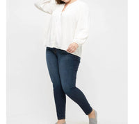 Judy Blue Super Stretchy & Soft Non Distressed Skinny Jeans in dark wash - women's jeans - view 6